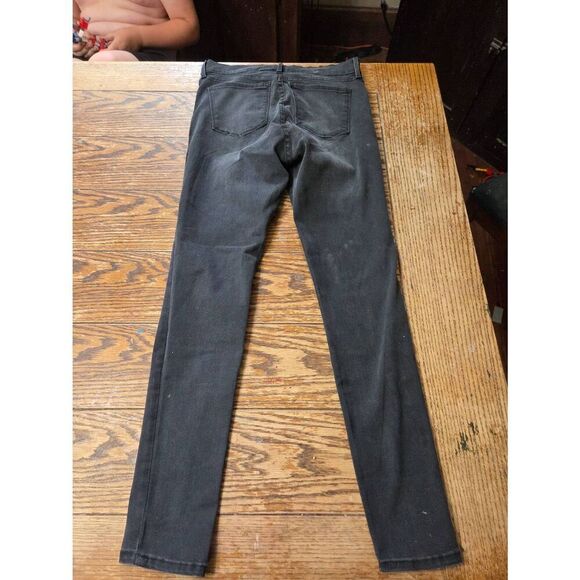 Mott and Bow High  RISE SKINNY ORCHARD JEANS In Dark Grey  Sz 29x28 - Picture 4 of 6